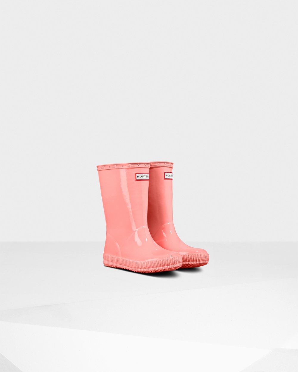 Kids Rain Boots - Hunter Original First Classic Gloss (47PIYKHQC) - Pink